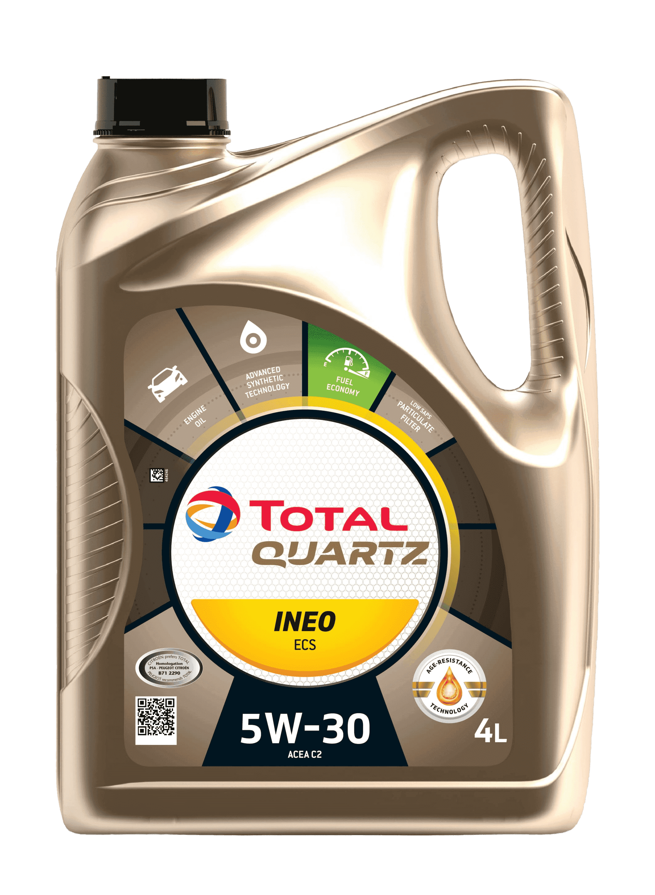 Моторное масло Total QUARTZ INEO ECS 5W30, 4л